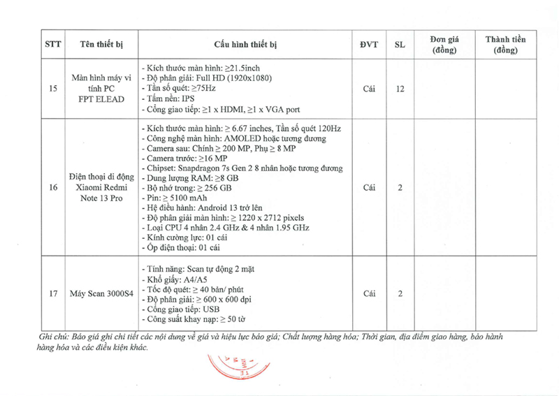 Công văn xin báo giá-3